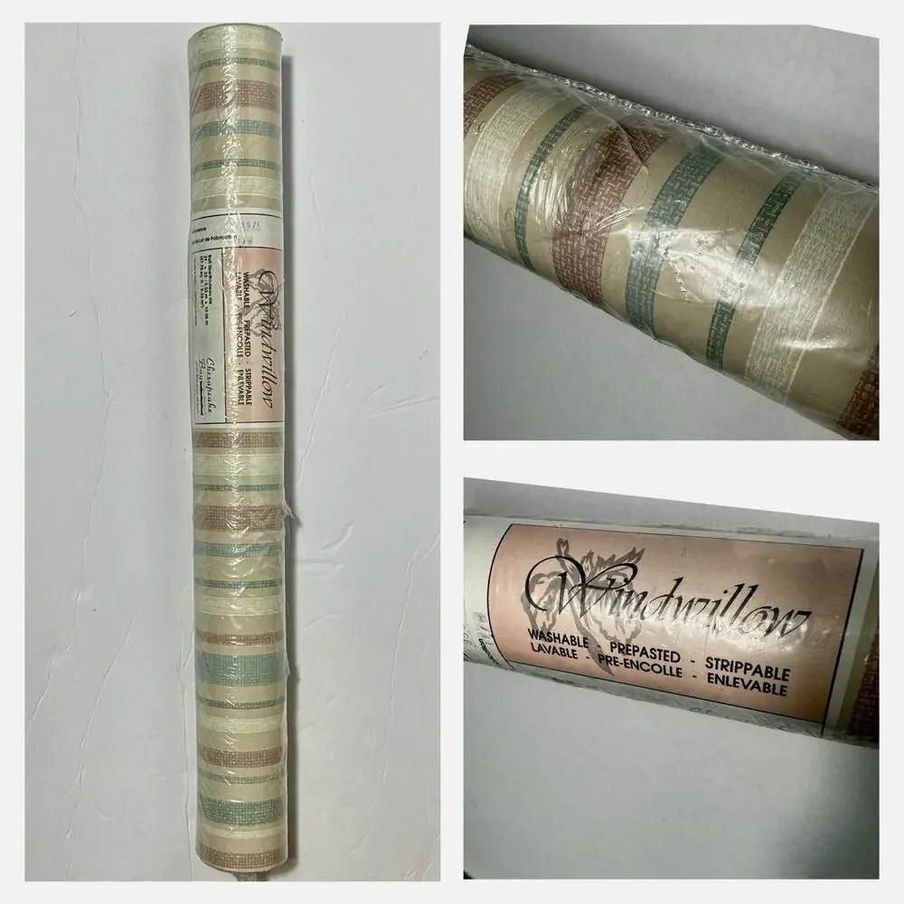 Windwillow Wallpaper Roll Chesapeake Bay 35351 Vintage Washable Prepasted Italy